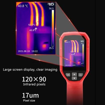 Imagem de Câmera Térmica infravermelha IP54 120S 120x90IR 32GB 20º~400º