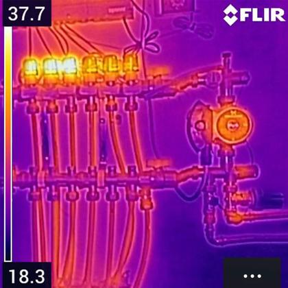 Imagem de Câmera Térmica Infravermelho Termográfica 19.200 Pixels Flir