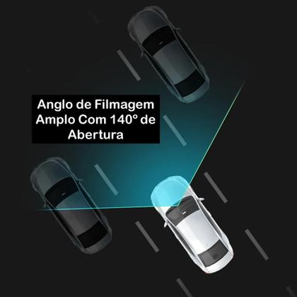 Imagem de Câmera Veicular 2.8K com Lente Ângulo Diagonal 140, Wi-Fi, Loop e Sensor de Colisão KPS138