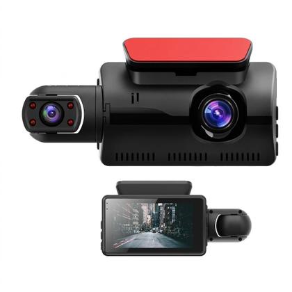 Imagem de Câmera Veicular Dual Hd Frontal E Interna Visão Noturna