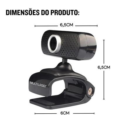 Imagem de Câmera Web Multilaser Wc051 Sd 30fps Cor Preto