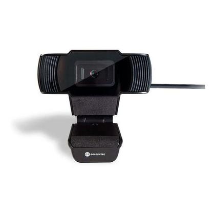 Imagem de Câmera WEBCAM GOLDENTEC USB HD GT 720P com microfone, para Pc, notebook, game, home office, reuniões.
