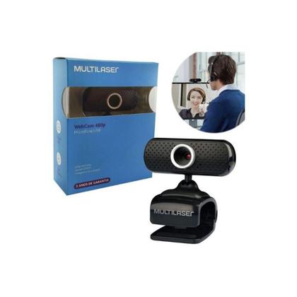 Imagem de Camera WebCam Multilaser WC051 com microfone integrado imagem e som digital