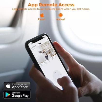 Imagem de Câmera Wi-Fi 4Mp Monitor Idosos E Crianças Com Vídeochamada
