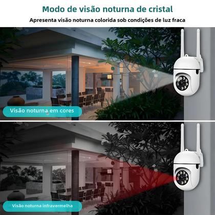 Imagem de Câmera Wi-Fi Externa YCC365 Plus - 1080P com Detecção Humana por IA