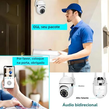 Imagem de Câmera Wi-Fi Externa YCC365 Plus - 1080P com Detecção Humana por IA