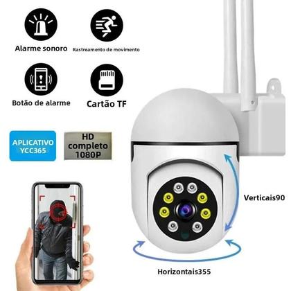 Imagem de Câmera Wi-Fi Externa YCC365 Plus - 1080P com Detecção Humana por IA