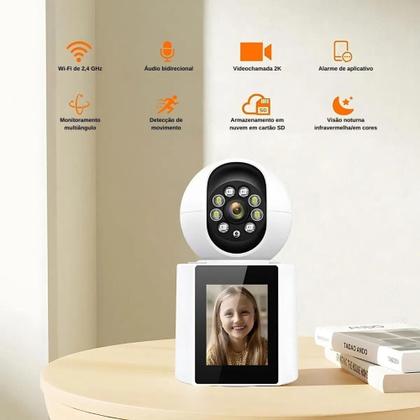 Imagem de Câmera Wi-Fi Inteligente 4MP Com Tela Integrada e Vídeo Chamada
