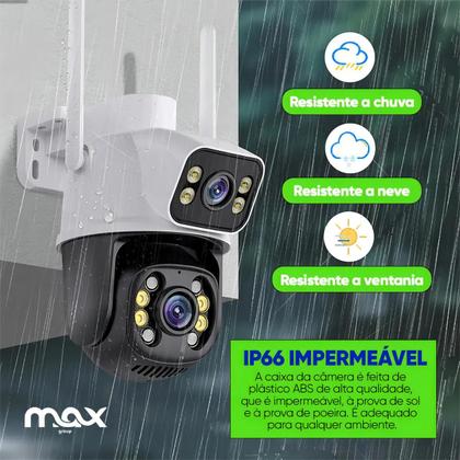 Imagem de Câmera Wi-fi Lente Dupla 2em1 Com Rastreamento Icsee Onvif