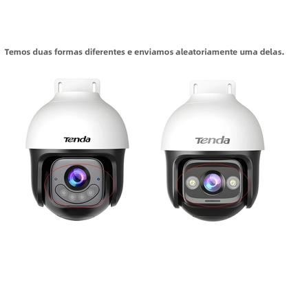 Imagem de Câmera WiFi 6 Externa 5MP 360 graus Câmera IP Tenda Com Visão Noturna Colorida, Detecção De