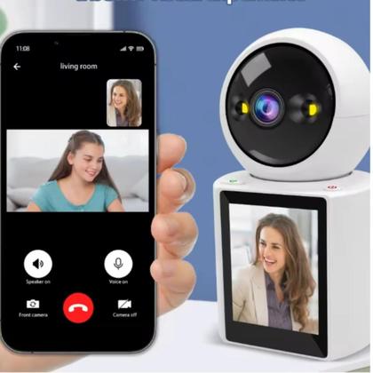 Imagem de Camera Wifi De Segurança Com Monitor Embutido Video Chamada