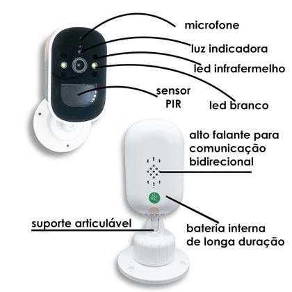 Imagem de Camera Wifi Externa Segurança Bateria longa duração IP ORB785 Orbitronic