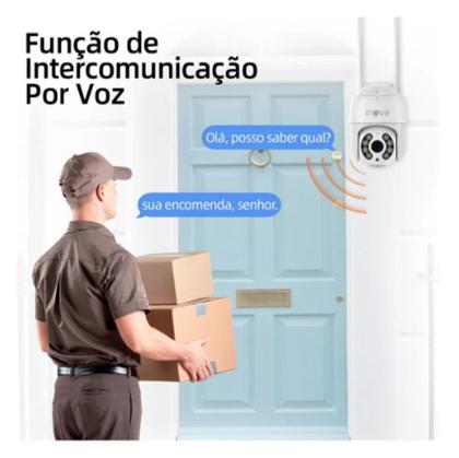 Imagem de Camera wifi giratoria 360 graus / Camera wifi filma colorido a noite / Kit com duas cameras