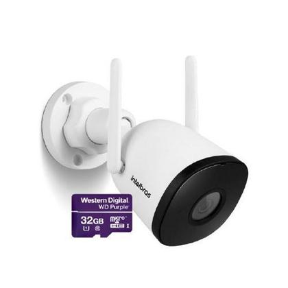 Imagem de Câmera Wifi intelbras com áudio microfone Im5SC Full hd 1080P Com cartão memoria 32gb acesso celular