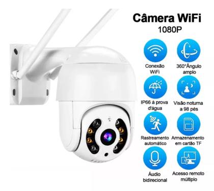 Imagem de Câmera wifi Ip Prova Dágua Infravermelho Externa