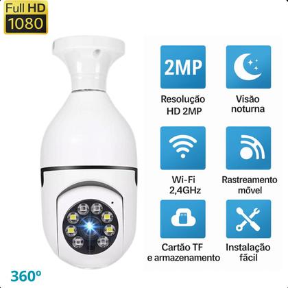 Imagem de Câmera Wifi Segurança 360 conexão Wi-Fi estável e segura