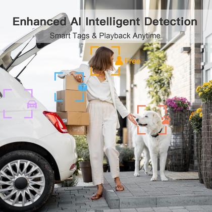 Imagem de Câmeras de segurança ARENTI Solar Wireless 2K 360 WiFi 2-Way Talk