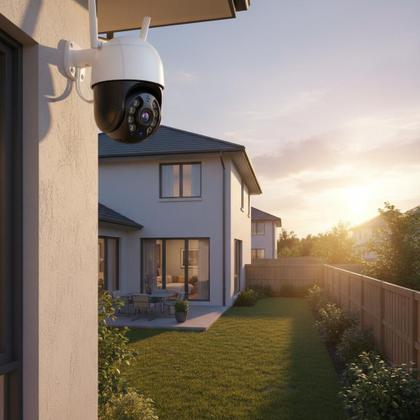 Imagem de Câmeras De Segurança Full Hd com Wifi 360º IP Externa Infravermelho Visão Noturna a Prova Dágua Inteligente Modelo A8