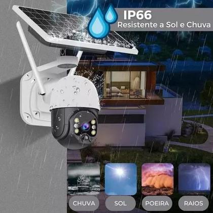 Imagem de Cameras De Segurança Sem Fio Bateria Solar Ip66 A8 Solar