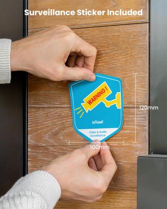 Imagem de Câmeras de Segurança Solar IEGeek 2K WiFi - Pacote com 2 - Uso Externo