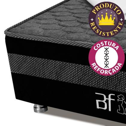 Imagem de Caminha Box Pet com Lençol Impermeável Branco para Gatos e Cachorros 60x60x24cm - Bf Colchões