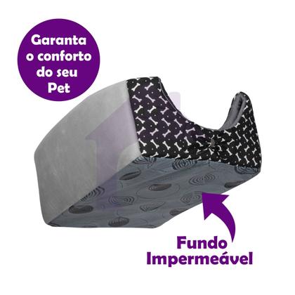 Imagem de Caminha De Cachorro Iglu Cama Pet Toca Gato Grande 3 em 1 cod 263 PRETA