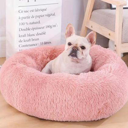 Imagem de Caminha donut nuvem pet pelucia redonda cama peluciada ninho casinha casa colchonete cão gato toca