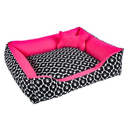 Imagem de Caminha para Cachorro ou Gato Grande Acompanha Ossinho Patinha Pink