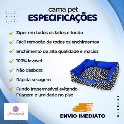 Imagem de Caminha para Cachorro ou Gato Médio Acompanha Ossinho Chevron Preto