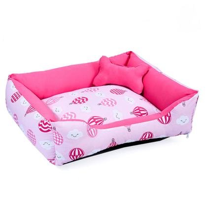 Imagem de Caminha Pet Dog Para Cachorro Ou Gato Grande 70x55cm Balão Pink