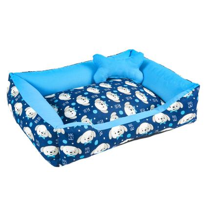 Imagem de Caminha Pet Dog Para Cachorro Ou Gato Grande 70x55cm Cachorro Azul
