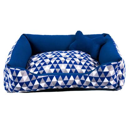 Imagem de Caminha Pet Dog Para Cachorro Ou Gato Grande 70x55cm Geométrico Marinho