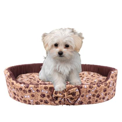 Imagem de Caminha Pet Espuma Europa Lacinho Oval Cães Gatos Cachorrinhos Porte Pequeno, Médio e Grande