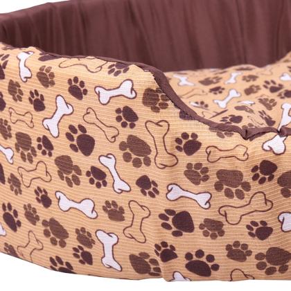 Imagem de Caminha Pet Espuma Europa Lacinho Oval Cães Gatos Cachorrinhos Porte Pequeno, Médio e Grande