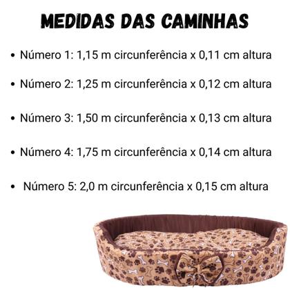 Imagem de Caminha Pet Espuma Europa Lacinho Oval Cães Gatos Cachorrinhos Porte Pequeno, Médio e Grande