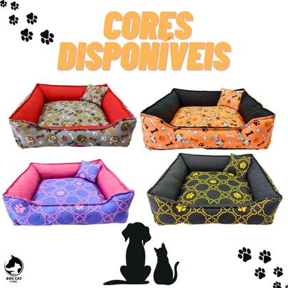 Imagem de Caminha Pet Quadrada Estampada 42x42x16 P Preto