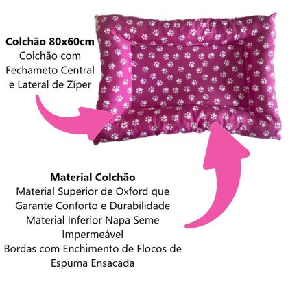 Imagem de Caminha Premium Pet Gato Rosa E Casinha N4 Proteção UV Solar