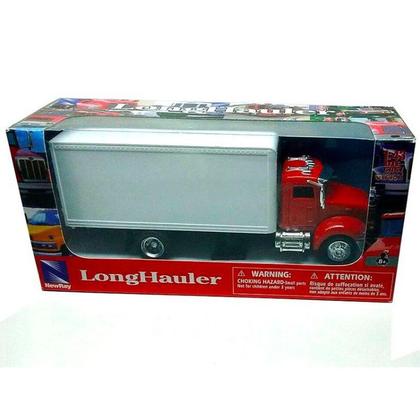 Imagem de Caminhão Baú Peterbilt Cabine Metal 1:43 Vermelho
