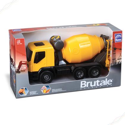 Imagem de Caminhão Betoneira De Concreto Brinquedo Grande Brutale Roma Infantil Plástico Giratorio Despeja