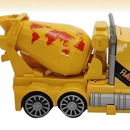 Imagem de Caminhão Betoneira Robô com Luzes, Som e Transformação Fantástica!