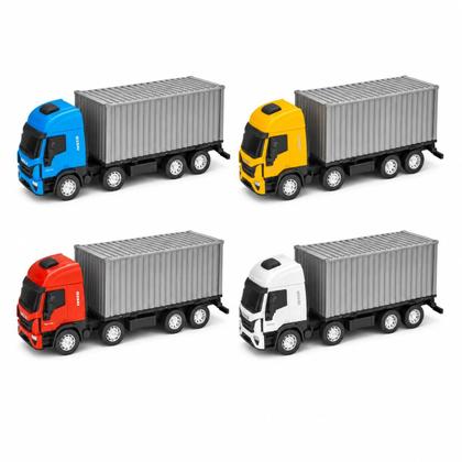 Imagem de Caminhão Bi -Truck Container Teto Alto Iveco Tector Sortido - Usual