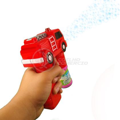 Imagem de Caminhão Bombeiro Bolhudo Brinquedo Pop Tik Tok Bolhas Sabão Mágica Criança Infantil Vermelho 6