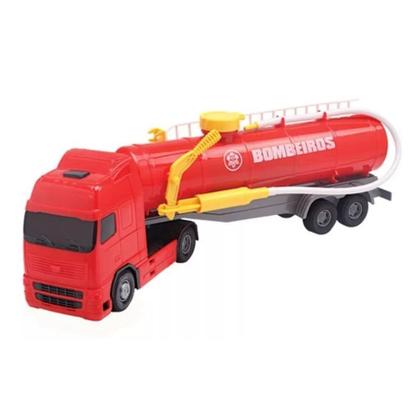 Imagem de Caminhão Bombeiro Brinquedo Lança Água Voyager Grande 48cm