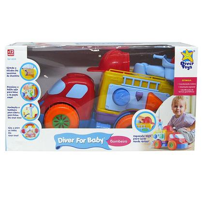 Imagem de Caminhão Bombeiro De Atividades Diver For Baby Divertoys