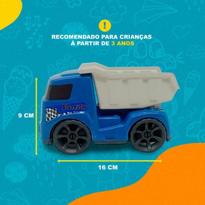 Imagem de Caminhão Caçamba Basculante c/ Pá e Rastelo Brinquedo Infantil