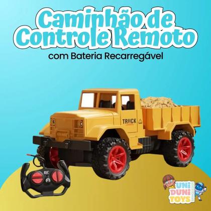 Imagem de Caminhão Caçamba Basculante com Controle Remoto  Brinquedo Infantil