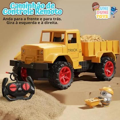 Imagem de Caminhão Caçamba Basculante com Controle Remoto  Brinquedo Infantil