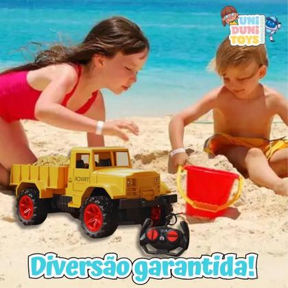 Imagem de Caminhão Caçamba Basculante com Controle Remoto  Brinquedo Infantil