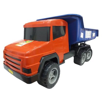 Caminhão Caçamba Grande Menino Super Truck 58 Cm Diversão - Adijomar Imagem de Caminhão Caçamba Grande Menino Super Truck 58 Cm Diversão