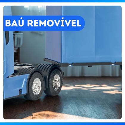 Imagem de Caminhão Carrinho Controle Remoto Carreta Baú Grande 54cm